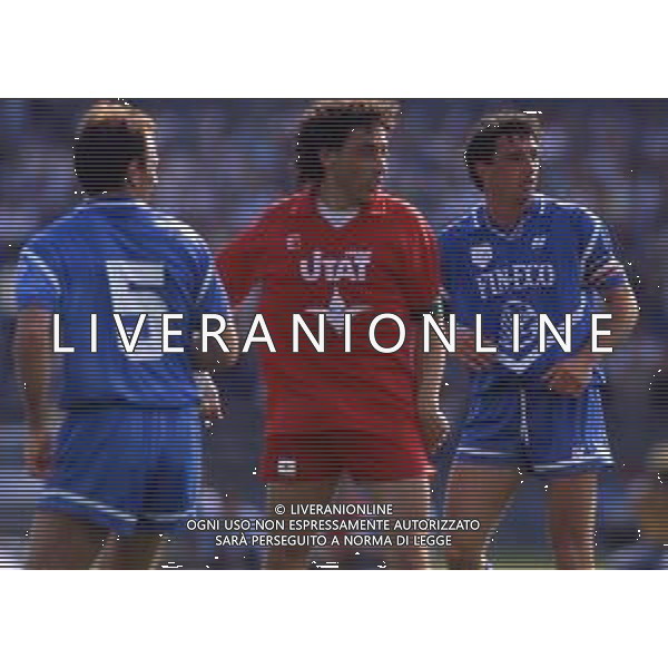 RETROSPETTIVA FRANCO DE FALCO CALCIATORE NELLA FOTO FRANCO DE FALCO CON LA MAGLIA DELLA TRIESTINA AG ALDO LIVERANI SAS