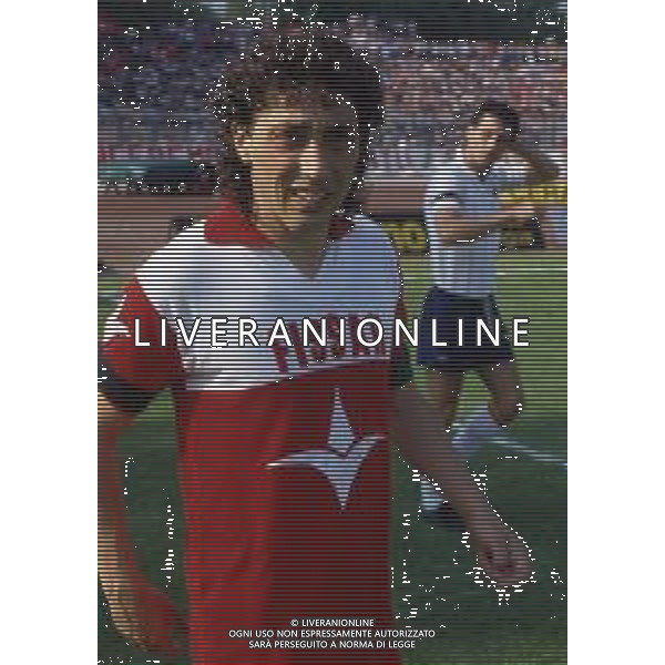 RETROSPETTIVA FRANCO DE FALCO CALCIATORE NELLA FOTO FRANCO DE FALCO CON LA MAGLIA DELLA TRIESTINA AG ALDO LIVERANI SAS