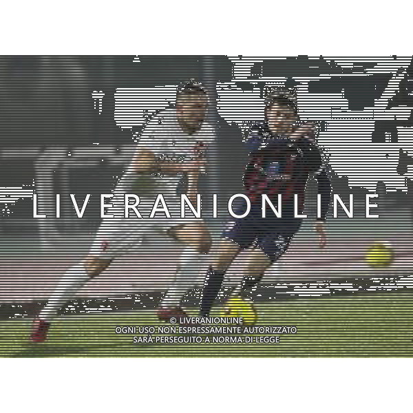 IMOLA 23 01 2021 IMOLESE CALCIO-PADOVA 1-1 SERIE C NELLA FOTO DUE MARCATORI DELLA PARTITA DELLA LATTA SIMONE PADOVA E EMANUELE TORRASI IMOLA ©SANNA/AGENZIA ALDO LIVERANI SAS
