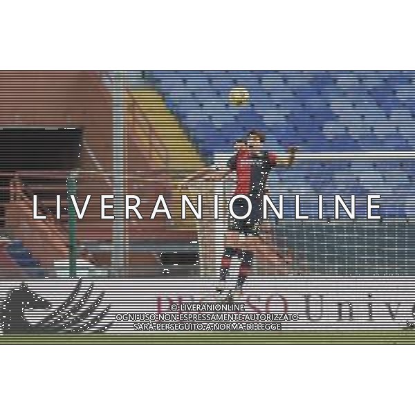 Danilo Vigo/LM - Genoa CFC vs Cagliari Calcio - Italian football Serie A match 2020/2021 24 January 2021 - Luigi Ferraris stadium, Genova, Italy Photo showing: Gabriele Zappa (Cagliari), Ivan Radovanovic (Genoa) @LM/Danilo Vigo/AGENZIA ALDO LIVERANI SAS