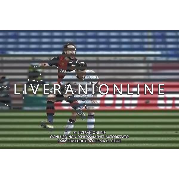 Danilo Vigo/LM - Genoa CFC vs Cagliari Calcio - Italian football Serie A match 2020/2021 24 January 2021 - Luigi Ferraris stadium, Genova, Italy Photo showing: Mattia Destro (Genoa) , Nahitan Nandez (Cagliari) @LM/Danilo Vigo/AGENZIA ALDO LIVERANI SAS