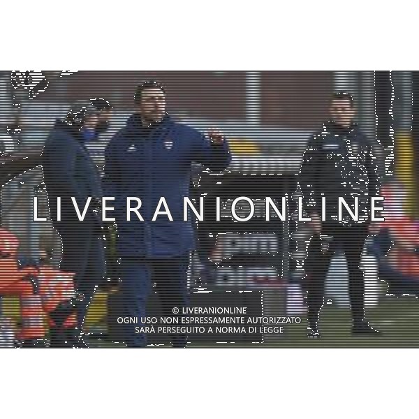 Danilo Vigo/LM - Genoa CFC vs Cagliari Calcio - Italian football Serie A match 2020/2021 24 January 2021 - Luigi Ferraris stadium, Genova, Italy Photo showing: Eusebio Di Francesco (Cagliari) , head coach @LM/Danilo Vigo/AGENZIA ALDO LIVERANI SAS