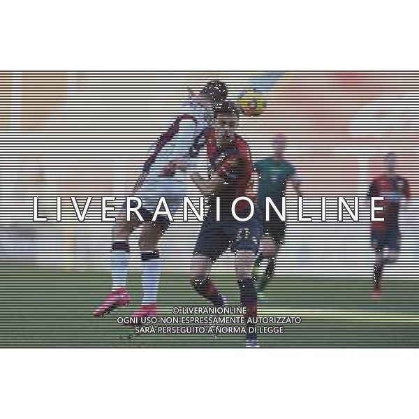 Danilo Vigo/LM - Genoa CFC vs Cagliari Calcio - Italian football Serie A match 2020/2021 24 January 2021 - Luigi Ferraris stadium, Genova, Italy Photo showing: Giovanni Simeone (Cagliari), Ivan Radovanovic (Genoa) @LM/Danilo Vigo/AGENZIA ALDO LIVERANI SAS
