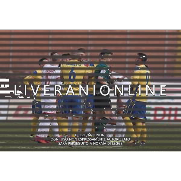 MANTOVA - FERMANA CAMPIONATO CALCIO SERIE C LEGA PRO 24.01.2021 NELLA FOTO PROTESTE PER L\'ESPULSIONE DI GRAZIANO ©SANTANDREA/AGENZIA ALDO LIVERANI SAS