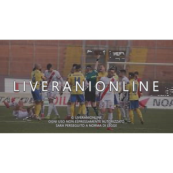MANTOVA - FERMANA CAMPIONATO CALCIO SERIE C LEGA PRO 24.01.2021 NELLA FOTO PROTESTE PER L\'ESPULSIONE DI GRAZIANO ©SANTANDREA/AGENZIA ALDO LIVERANI SAS