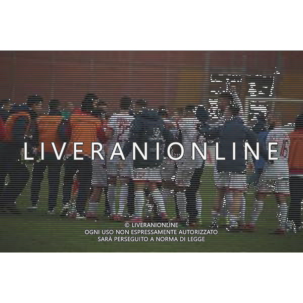 MANTOVA - FERMANA CAMPIONATO CALCIO SERIE C LEGA PRO 24.01.2021 NELLA FOTO ESULTANZA GIOCATORI MANTOVA A FINE GARA ©SANTANDREA/AGENZIA ALDO LIVERANI SAS