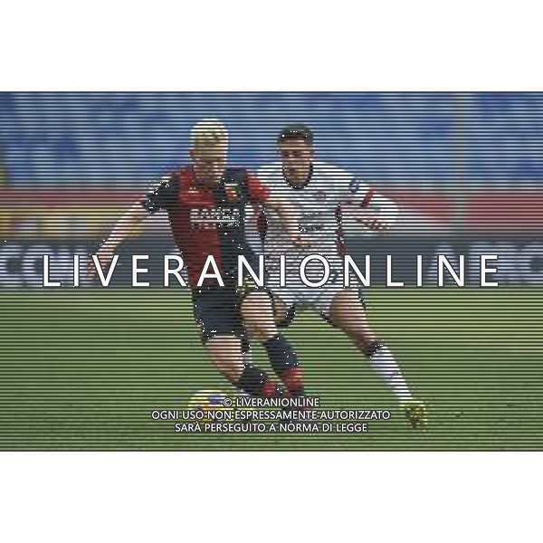 Danilo Vigo/LM - Genoa CFC vs Cagliari Calcio - Italian football Serie A match 2020/2021 24 January 2021 - Luigi Ferraris stadium, Genova, Italy Photo showing: Lennart Czyborra (Genoa) , Gabriele Zappa (Cagliari) @LM/Danilo Vigo/AGENZIA ALDO LIVERANI SAS