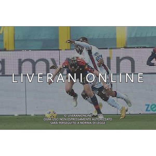 Danilo Vigo/LM - Genoa CFC vs Cagliari Calcio - Italian football Serie A match 2020/2021 24 January 2021 - Luigi Ferraris stadium, Genova, Italy Photo showing: Milan Badelj (Genoa), Galv√£o Jo√£o Pedro (Cagliari) @LM/Danilo Vigo/AGENZIA ALDO LIVERANI SAS