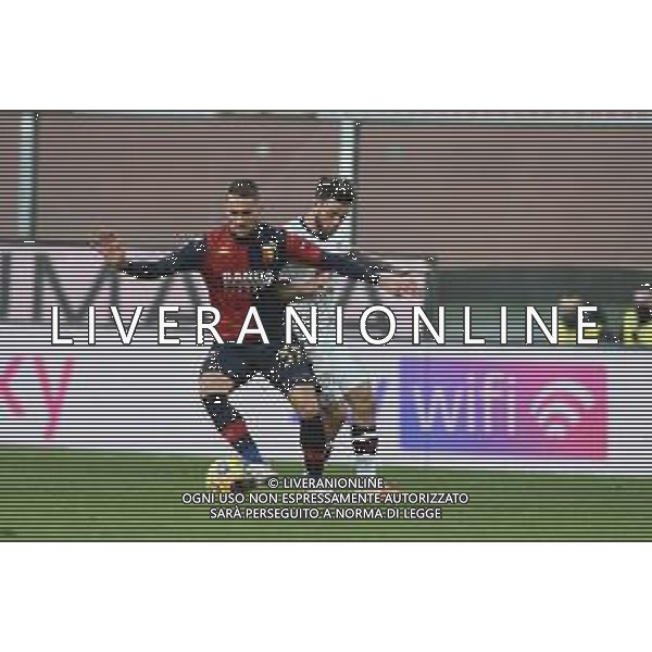 Danilo Vigo/LM - Genoa CFC vs Cagliari Calcio - Italian football Serie A match 2020/2021 24 January 2021 - Luigi Ferraris stadium, Genova, Italy Photo showing: Marko Pjaca (Genoa), Nahitan Nandez (Cagliari) @LM/Danilo Vigo/AGENZIA ALDO LIVERANI SAS