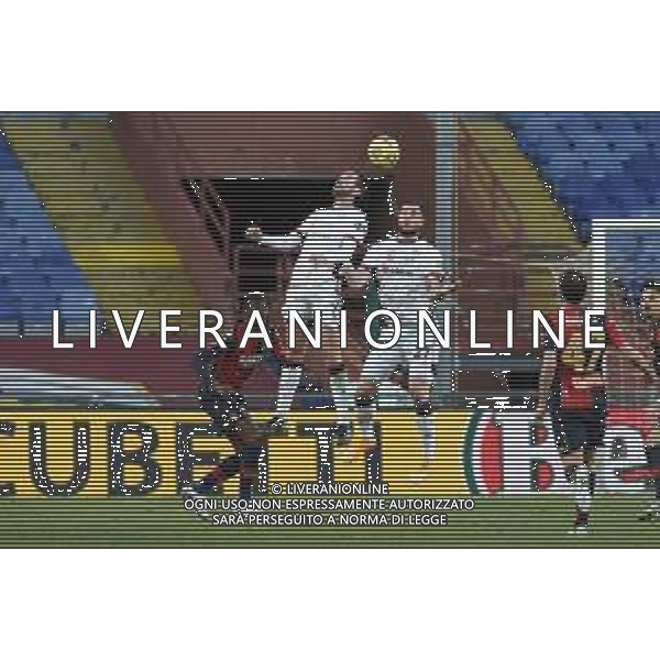 Danilo Vigo/LM - Genoa CFC vs Cagliari Calcio - Italian football Serie A match 2020/2021 24 January 2021 - Luigi Ferraris stadium, Genova, Italy Photo showing: Diego Godin (Cagliari), Alberto Cerri (Cagliari) @LM/Danilo Vigo/AGENZIA ALDO LIVERANI SAS