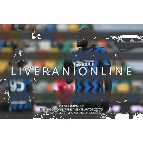 Ettore Griffoni/LM - Udinese Calcio vs FC Internazionale - Italian football Serie A match 2020/2021 23 January 2021 - Friuli - Dacia Arena stadium, udine, Italy Photo showing: Romelu Lukaku of Internazionale reacts @LM/Ettore Griffoni/AGENZIA ALDO LIVERANI SAS