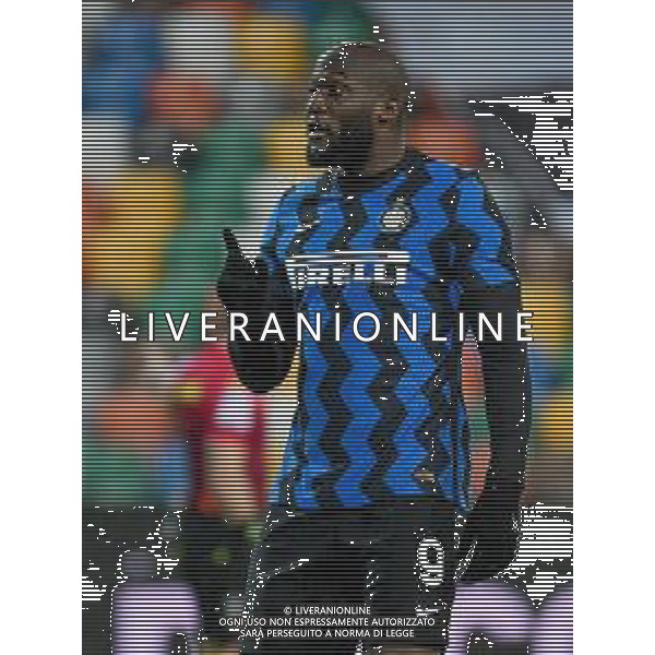 Ettore Griffoni/LM - Udinese Calcio vs FC Internazionale - Italian football Serie A match 2020/2021 23 January 2021 - Friuli - Dacia Arena stadium, udine, Italy Photo showing: Romelu Lukaku of Internazionale reacts @LM/Ettore Griffoni/AGENZIA ALDO LIVERANI SAS