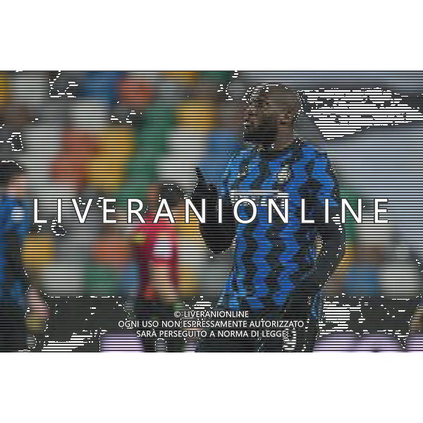 Ettore Griffoni/LM - Udinese Calcio vs FC Internazionale - Italian football Serie A match 2020/2021 23 January 2021 - Friuli - Dacia Arena stadium, udine, Italy Photo showing: Romelu Lukaku of Internazionale reacts @LM/Ettore Griffoni/AGENZIA ALDO LIVERANI SAS