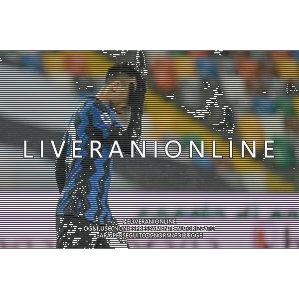 Ettore Griffoni/LM - Udinese Calcio vs FC Internazionale - Italian football Serie A match 2020/2021 23 January 2021 - Friuli - Dacia Arena stadium, udine, Italy Photo showing: Disappointment, frustration of Lautaro Martinez of Internazionale @LM/Ettore Griffoni/AGENZIA ALDO LIVERANI SAS