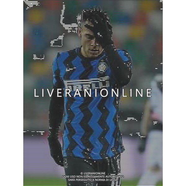 Ettore Griffoni/LM - Udinese Calcio vs FC Internazionale - Italian football Serie A match 2020/2021 23 January 2021 - Friuli - Dacia Arena stadium, udine, Italy Photo showing: Disappointment, frustration of Lautaro Martinez of Internazionale @LM/Ettore Griffoni/AGENZIA ALDO LIVERANI SAS