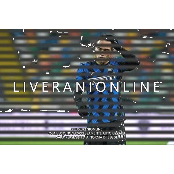 Ettore Griffoni/LM - Udinese Calcio vs FC Internazionale - Italian football Serie A match 2020/2021 23 January 2021 - Friuli - Dacia Arena stadium, udine, Italy Photo showing: Disappointment, frustration of Lautaro Martinez of Internazionale @LM/Ettore Griffoni/AGENZIA ALDO LIVERANI SAS