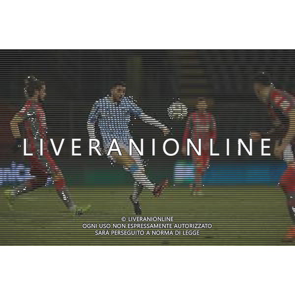 Massimiliano Carnabuci/LM - US Cremonese vs SPAL - Italian Football Championship League BKT 2020/2021 24 January 2021 - Giovanni Zini stadium, cremona, Italy Photo showing: Mattia Valoti (Spal) passes in deep for his teammate @LM/Massimiliano Carnabuci/AGENZIA ALDO LIVERANI SAS