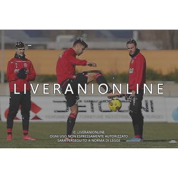 Legnago Salus - Vis Pesaro Campionato di Calcio serie C del 24/01/2021 - nella foto: la vis pesaro durante il riscaldamento ©Claudio Zamagni/Agenzia Aldo Liverani s.a.s. /AGENZIA ALDO LIVERANI SAS