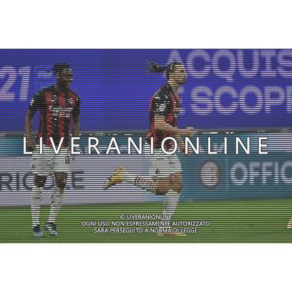 Zlatan Ibrahimovic (Milan) esulta dopo il gol dell\'1 a 0 con Meite\' Inter vs Milan Coppa Italia - quarti di finale Milano 26-01-2021 Stadio Giuseppe Meazza - San Siro foto Roberto Garavaglia/ag. Aldo Liverani sas /AGENZIA ALDO LIVERANI SAS