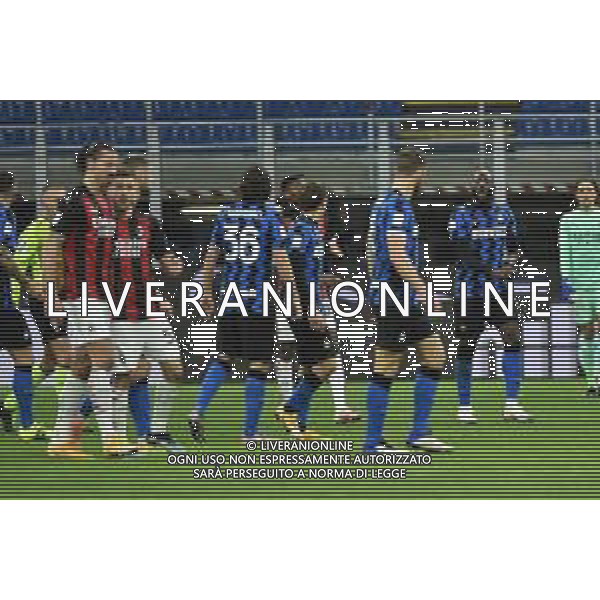 tensione tra Romelu Lukaku (Inter) e Zlatan Ibrahimovic (Milan) a fine primo tempo Inter vs Milan Coppa Italia - quarti di finale Milano 26-01-2021 Stadio Giuseppe Meazza - San Siro foto Roberto Garavaglia/ag. Aldo Liverani sas /AGENZIA ALDO LIVERANI SAS