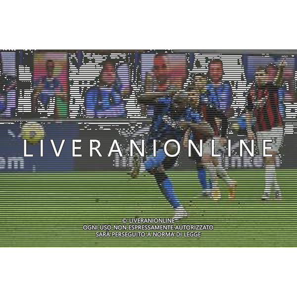 Romelu Lukaku (Inter) segna il gol dell\'1 a 1 su rigore Inter vs Milan Coppa Italia - quarti di finale Milano 26-01-2021 Stadio Giuseppe Meazza - San Siro foto Roberto Garavaglia/ag. Aldo Liverani sas /AGENZIA ALDO LIVERANI SAS