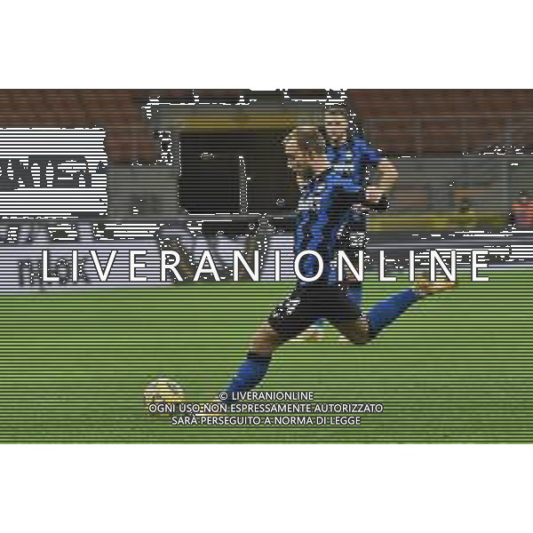 Christian Eriksen (Inter) segna il gol del 2 a 1 su punizione Inter vs Milan Coppa Italia - quarti di finale Milano 26-01-2021 Stadio Giuseppe Meazza - San Siro foto Roberto Garavaglia/ag. Aldo Liverani sas /AGENZIA ALDO LIVERANI SAS
