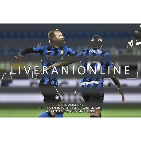 Christian Eriksen (Inter) esulta dopo il gol del 2 a 1 Inter vs Milan Coppa Italia - quarti di finale Milano 26-01-2021 Stadio Giuseppe Meazza - San Siro foto Roberto Garavaglia/ag. Aldo Liverani sas /AGENZIA ALDO LIVERANI SAS