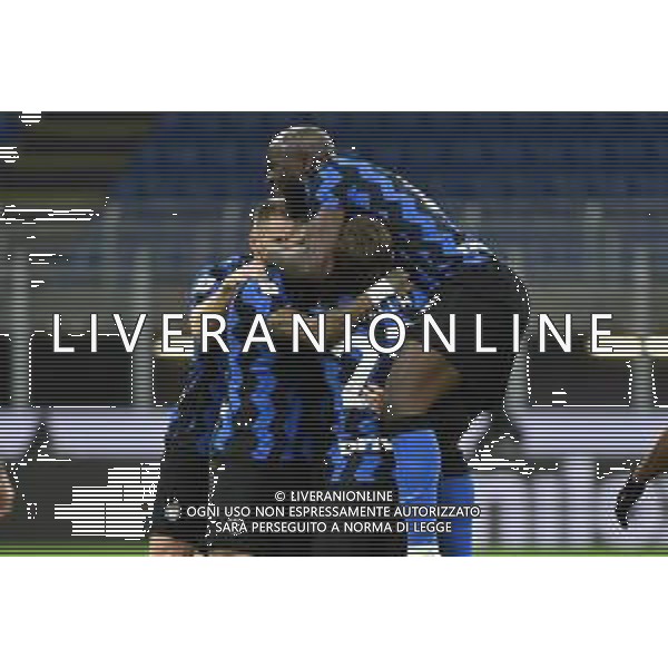 esultanza Inter dopo il gol del 2 a 1 Christian Eriksen Inter vs Milan Coppa Italia - quarti di finale Milano 26-01-2021 Stadio Giuseppe Meazza - San Siro foto Roberto Garavaglia/ag. Aldo Liverani sas /AGENZIA ALDO LIVERANI SAS