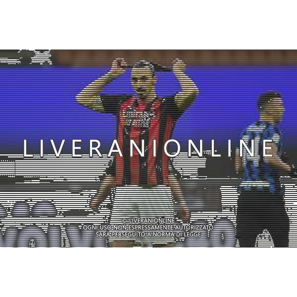 Zlatan Ibrahimovic (Milan) Inter vs Milan Coppa Italia - quarti di finale Milano 26-01-2021 Stadio Giuseppe Meazza - San Siro foto Roberto Garavaglia/ag. Aldo Liverani sas