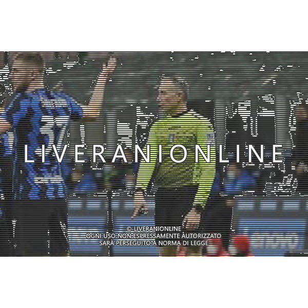 l’arbitro Paolo Valeri di Roma Inter vs Milan Coppa Italia - quarti di finale Milano 26-01-2021 Stadio Giuseppe Meazza - San Siro foto Roberto Garavaglia/ag. Aldo Liverani sas