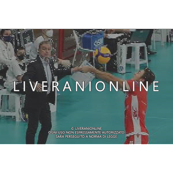 Loris Cerquiglini/LM - Sir Safety Conad Perugia vs Consar Ravenna - Italian Volleyball Men Cup 2020/2021 27 January 2021 - PalaEvangelisti, perugia, Italy Photo showing: loeppky eric (n.4 contar ravenna) in bagher @LM/Loris Cerquiglini/AGENZIA ALDO LIVERANI SAS