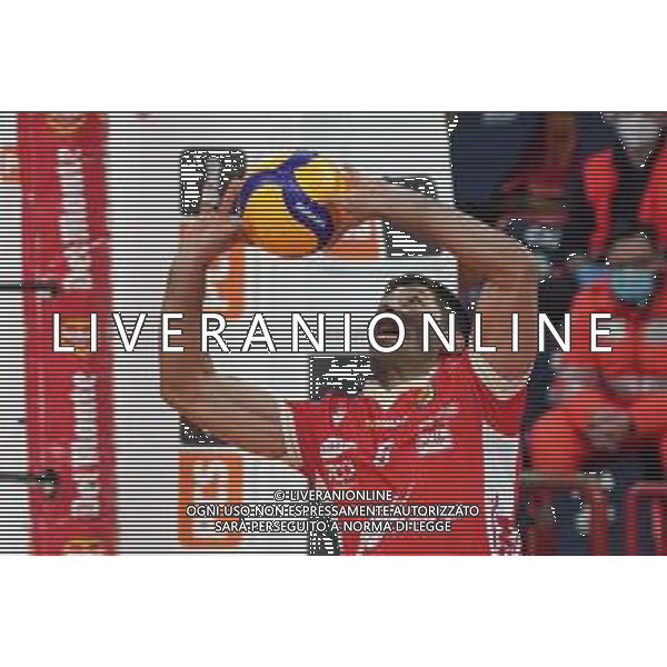 Loris Cerquiglini/LM - Sir Safety Conad Perugia vs Consar Ravenna - Italian Volleyball Men Cup 2020/2021 27 January 2021 - PalaEvangelisti, perugia, Italy Photo showing: redwitz rafael (n.5 consar ravenna) ring @LM/Loris Cerquiglini/AGENZIA ALDO LIVERANI SAS
