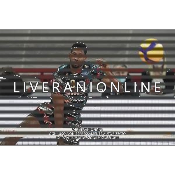 Loris Cerquiglini/LM - Sir Safety Conad Perugia vs Consar Ravenna - Italian Volleyball Men Cup 2020/2021 27 January 2021 - PalaEvangelisti, perugia, Italy Photo showing: wilfredo leon venero (n.9 hitter spiker sir safety conad perugia) serve @LM/Loris Cerquiglini/AGENZIA ALDO LIVERANI SAS