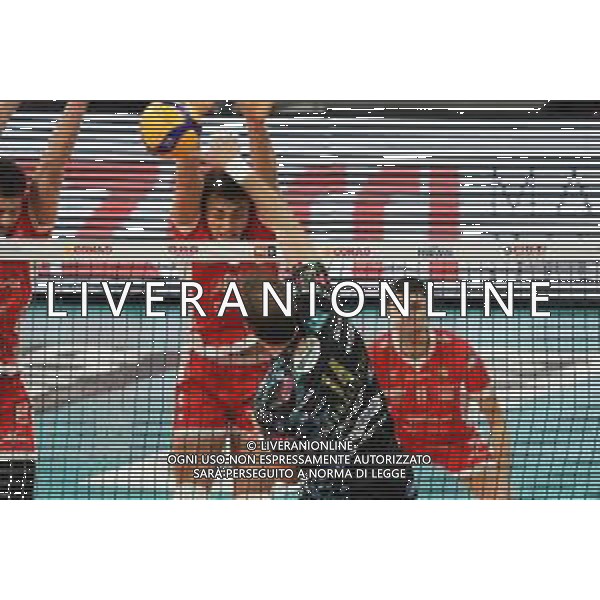 Loris Cerquiglini/LM - Sir Safety Conad Perugia vs Consar Ravenna - Italian Volleyball Men Cup 2020/2021 27 January 2021 - PalaEvangelisti, perugia, Italy Photo showing: saleksandar atanasijevic (n.14 opposite spiker sir safety conad perugia) spike @LM/Loris Cerquiglini/AGENZIA ALDO LIVERANI SAS