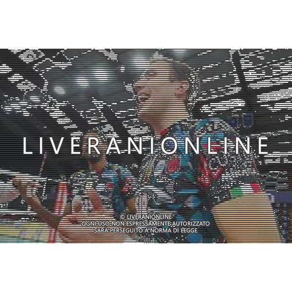 Loris Cerquiglini/LM - Sir Safety Conad Perugia vs Consar Ravenna - Italian Volleyball Men Cup 2020/2021 27 January 2021 - PalaEvangelisti, perugia, Italy Photo showing: wilfredo leon venero (n.9 hitter spiker sir safety conad perugia) sir safety conad He\'s out for the victory of the game @LM/Loris Cerquiglini/AGENZIA ALDO LIVERANI SAS