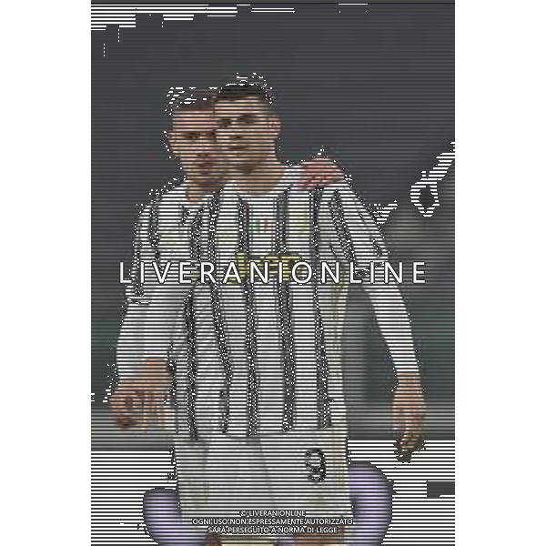 ©Falzone/Agenzia Aldo Liverani Torino 27.01.2021 Stadio Allianz Stadium Juventus vs Spal Quarti di Finale Coppa Italia 2020-2021 Nella foto : ESULTANZA GOL DI ALVARO MORATA ©Falzone/AGENZIA ALDO LIVERANI SAS