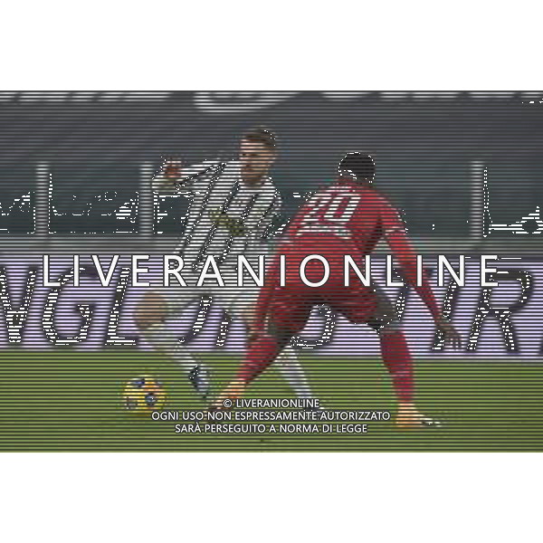 ©Falzone/Agenzia Aldo Liverani Torino 27.01.2021 Stadio Allianz Stadium Juventus vs Spal Quarti di Finale Coppa Italia 2020-2021 Nella foto : AARON RAMSEY ©Falzone/AGENZIA ALDO LIVERANI SAS