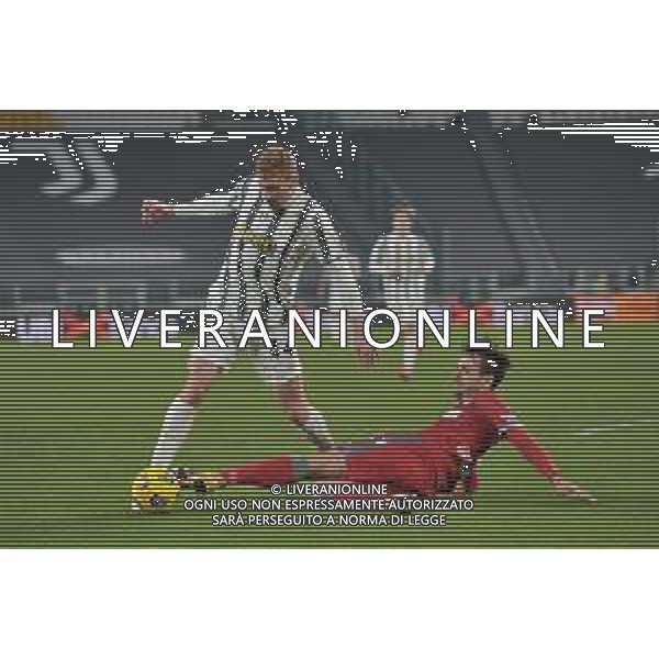 ©Falzone/Agenzia Aldo Liverani Torino 27.01.2021 Stadio Allianz Stadium Juventus vs Spal Quarti di Finale Coppa Italia 2020-2021 Nella foto : DEJAN KULUSEVSKI-LUCA RANIERI ©Falzone/AGENZIA ALDO LIVERANI SAS