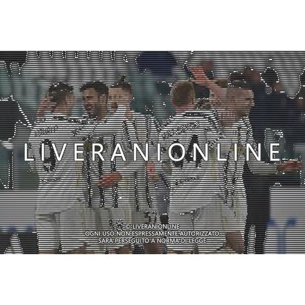 ©Falzone/Agenzia Aldo Liverani Torino 27.01.2021 Stadio Allianz Stadium Juventus vs Spal Quarti di Finale Coppa Italia 2020-2021 Nella foto : ESULTANZA GOL DI GIANLUCA FRABOTTA ©FALZONE/AGENZIA ALDO LIVERANI SAS