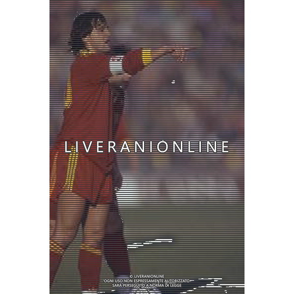 RETROSPETTIVA GIUSEPPE GIANNINI CALCIATORE CON LA MAGLIA DELLA ROMA ©ARCHIVIO/AGENZIA ALDO LIVERANI SAS