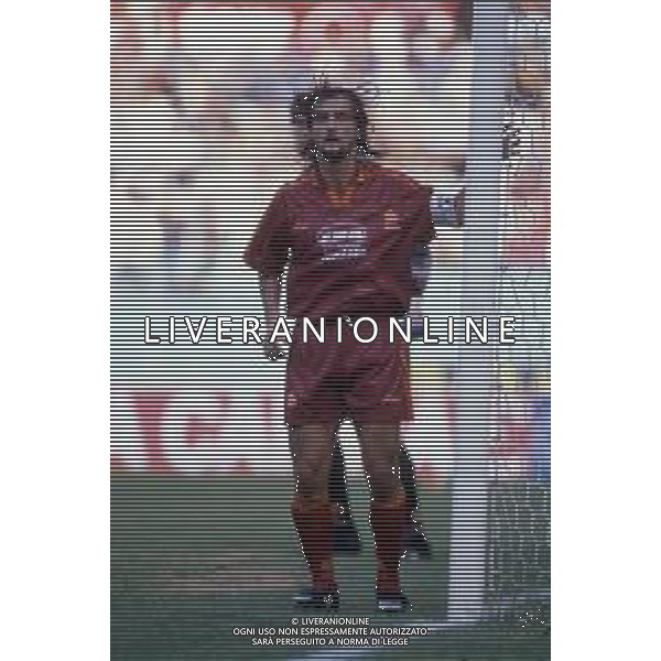 RETROSPETTIVA GIUSEPPE GIANNINI CALCIATORE CON LA MAGLIA DELLA ROMA ©ARCHIVIO/AGENZIA ALDO LIVERANI SAS