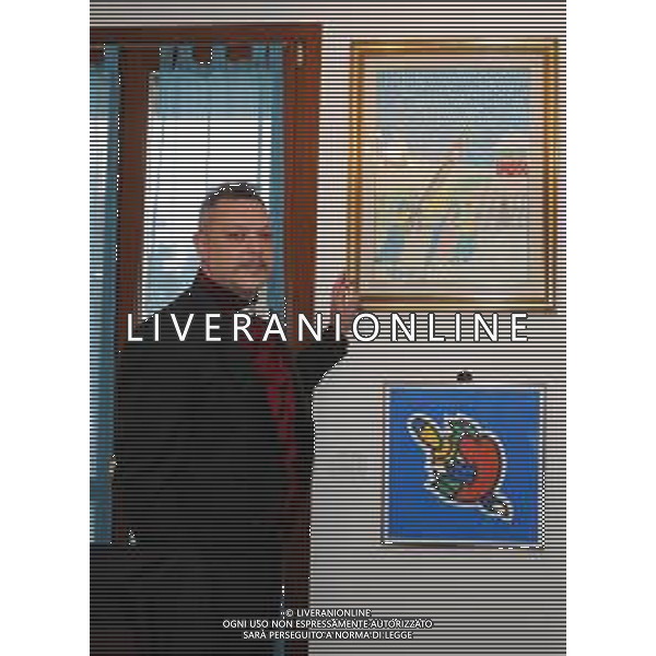 Rimini 29/01/2021 - TIZIANO CORBELLI Direttore Artistico Santarcangiolese ideatore delle Luminarie Parlanti che hanno illuminato molte città Italiane come Santarcangelo di Romagna-Imola-Bologna-Napoli- Milano-Sanremo-Pesaro - Scandiano- nella foto: il Direttore Artistico Tiziano Corbelli ©Claudio Zamagni/Agenzia Aldo Liverani s.a.s.