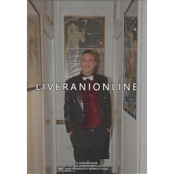 Rimini 29/01/2021 - TIZIANO CORBELLI Direttore Artistico Santarcangiolese ideatore delle Luminarie Parlanti che hanno illuminato molte città Italiane come Santarcangelo di Romagna-Imola-Bologna-Napoli- Milano-Sanremo-Pesaro - Scandiano- nella foto: il Direttore Artistico Tiziano Corbelli ©Claudio Zamagni/Agenzia Aldo Liverani s.a.s.