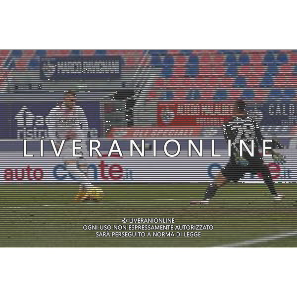 Bologna - Milan Campionato di Calcio Serie A TIM 30/01/2021 nella foto: goal Hante Rebic (a.c. Milan) ©Claudio Zamagni/Agenzia Aldo Liverani during Italian Serie A soccer match between BOLOGNA F.C. and A.C.MILAN at Renato Dall\'Ara Stadium on January 30 2021 photo credit by Claudio Zamagni/Aldo Liverani Photo Agency/ AGENZIA ALDO LIVERANI SAS