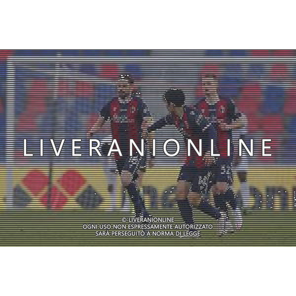 Bologna - Milan Campionato di Calcio Serie A TIM 30/01/2021 nella foto: esultanza Poli Andrea (Bologna f.c.) dopo il goal ©Claudio Zamagni/Agenzia Aldo Liverani during Italian Serie A soccer match between BOLOGNA F.C. and A.C.MILAN at Renato Dall\'Ara Stadium on January 30 2021 photo credit by Claudio Zamagni/Aldo Liverani Photo Agency/ AGENZIA ALDO LIVERANI SAS