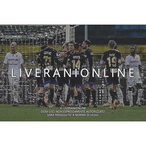 Gabriele Masotti/LM - AC Pisa vs AC Reggiana - Italian Football Championship League BKT 2020/2021 30 January 2021 - Arena Garibaldi stadium, pisa, Italy Photo showing: Players of Pisa celebrate after the goal of 1-0 @LM/Gabriele Masotti/AGENZIA ALDO LIVERANI SAS