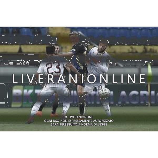 Gabriele Masotti/LM - AC Pisa vs AC Reggiana - Italian Football Championship League BKT 2020/2021 30 January 2021 - Arena Garibaldi stadium, pisa, Italy Photo showing: Luca Vido (Pisa) hampered by Karim Laribi (Reggiana) and Marcos Espeche (Reggiana) @LM/Gabriele Masotti/AGENZIA ALDO LIVERANI SAS
