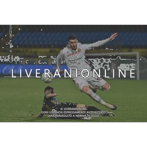 Gabriele Masotti/LM - AC Pisa vs AC Reggiana - Italian Football Championship League BKT 2020/2021 30 January 2021 - Arena Garibaldi stadium, pisa, Italy Photo showing: Simone Muratore (Reggiana) hampered by Marius Marin (Pisa) @LM/Gabriele Masotti AG ALDO LIVERANI SAS