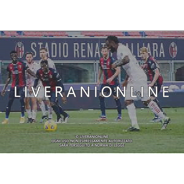 BOLOGNA - MILAN CAMPIONATO CALCIO SERIE A TIM 30.01.2021 NELLA FOTO IL GOL SU RIGORE DI FRANCK KESSIE\' ©VILLANI/AGENZIA ALDO LIVERANI SAS