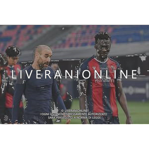 BOLOGNA - MILAN CAMPIONATO CALCIO SERIE A TIM 30.01.2021 NELLA FOTO DELUSIONE DI RODRIGO PALACIO E MUSA BARROW A FINE PARTITA ©VILLANI/AGENZIA ALDO LIVERANI SAS